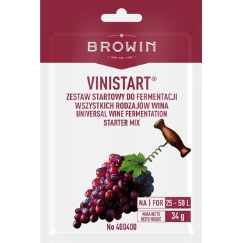 BIOWIN Стартерна смес за ферментация Vinistart 34 грама: дрожди + хранителна среда