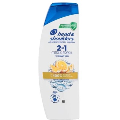 Head & Shoulders Citrus Fresh 2in1 400 ml шампоан и балсам за мазна коса с пърхот унисекс