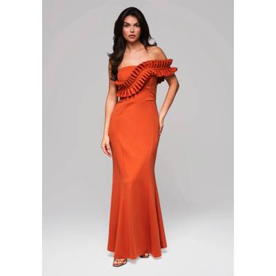 Edoti Evening dress LA-OM-DL oranžová