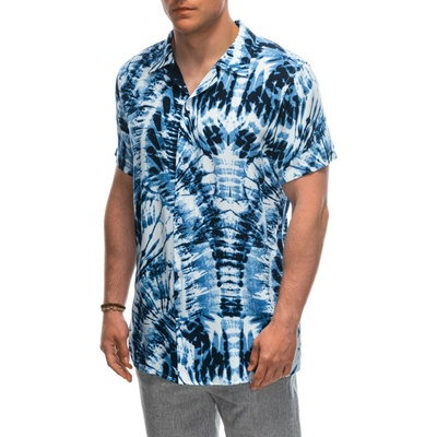 Ombre Clothing Модерна бяла мъжка риза с къс ръкав Ombre Clothing Ombre Clothing | Byal | МЪЖЕ | S