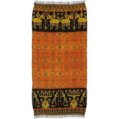 Ikat Sumba přehoz na postel tkaná textilie 260 x 125 cm
