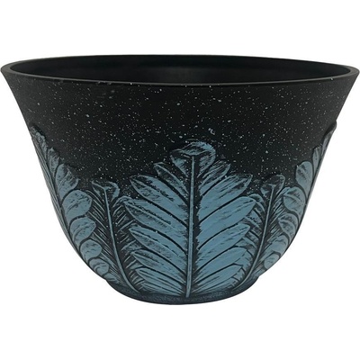 Strend Pro Květináč Flower 30x19 cm šedomodrý