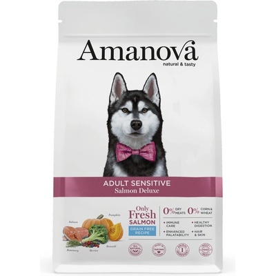Amanova Dog Adult Sensitive Salmon & Pumpkin GF 10 kg