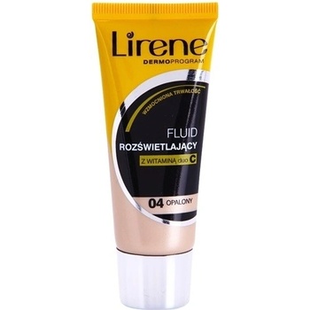 Lirene Vitamin C rozjasňujúci fluidný make-up pre dlhotrvajúci efekt 04 Tanned 30 ml
