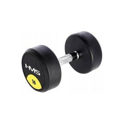 HMS Potažené pogumované činky s pevnou 1 x 16 kg
