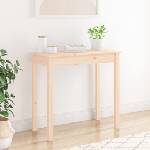 vidaXL Конзолна маса 80x40x75 см борово дърво масив (814244)