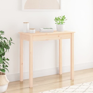 vidaXL Конзолна маса 80x40x75 см борово дърво масив (814244)