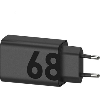 Motorola TurboPower USB-C PD Wall Charger 68W - захранване за ел. мрежа с USB-C изход с технология за бързо зареждане (черен) (bulk)