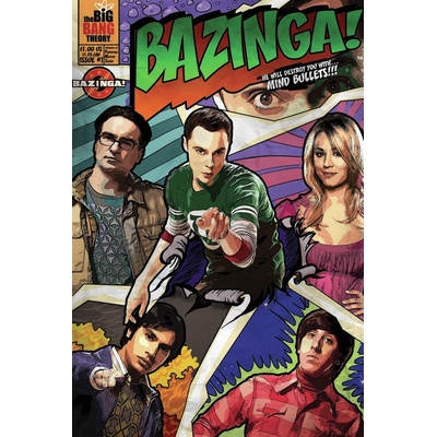 Umelecká tlač Teória vel'kého tresku - Bazinga, 26.7 × 40 cm