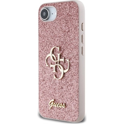 GUESS Калъф GUESS Glitter Flakes Metal Logo за iPhone 16e, GUHCPSE4HG4SGP (GUHCPSE4HG4SGP)