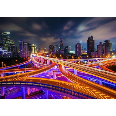 Enjoy - Puzzle Shanghai Downtown at Night - 1 000 piese