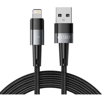 Tech-Protect Кабел за зареждане USB-A / Lightning с 12W / 2.4A от Tech-Protect Ultraboost 200см - сив (9490713934173)