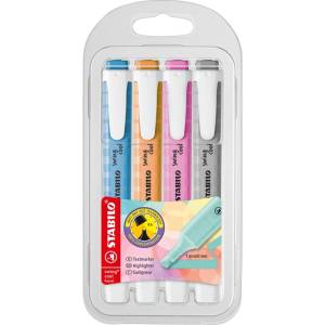 STABILO Комплект текст маркери, Stabilo, Swing Cool, 4 броя (ST275/4)
