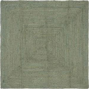 vidaXL Килим за площ Маслиненозелено 120 x 120 cm юта (42010456)