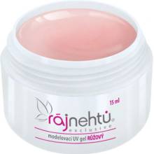 Ráj nehtů UV gel modelovací růžový 15 ml