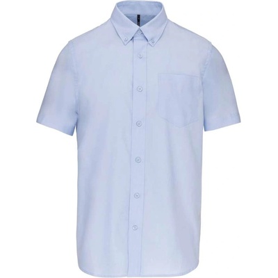 Kariban pánská košile s krátkým rukávem Oxford modrá