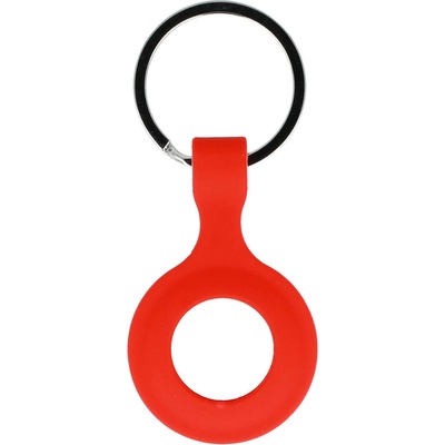 Силиконов ключодържател за Apple AirTag - Tel Silicone Keyring (червен)