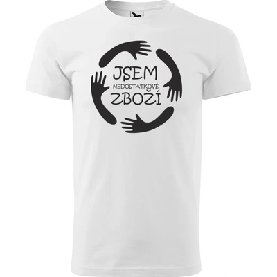 Sablio Tričko s potiskem Jsem nedostatkové zboží bílé – Zboží Mobilmania