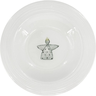 by inspire Porcelánový polévkový talíř Croft Advent 23cm, zelená