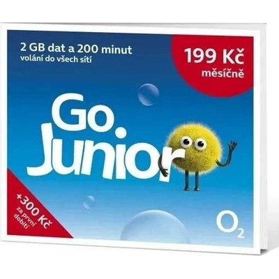 O2 SIM karta Go Junior 200 (2GB + 200 min. volání)