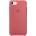 Apple Silicone Case - оригинален силиконов кейс за iPhone 8, iPhone 7 (светлочервен)