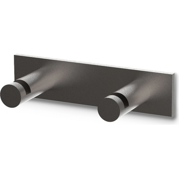 DECOR WALTHER Кука за кърпа Mikado Frame двойна с PVD покритие тъмен метал мат (0524159)