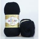 Alize příze Diva 60 černá