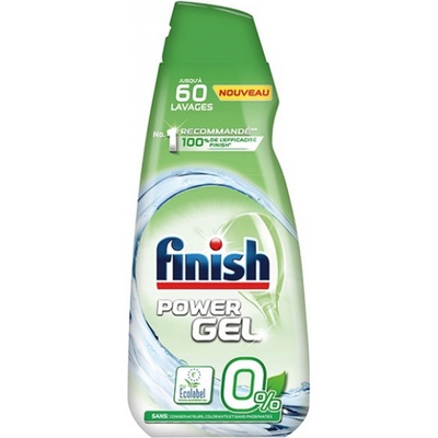 Finish Power Gel 0% gél do umývačky riadu 900 ml