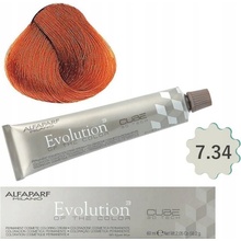 Alfaparf Milano Evolution Of The Color Permanent Coloring Cream farba na vlasy 7.34 Medium Golden Copper Blonde 60 ml