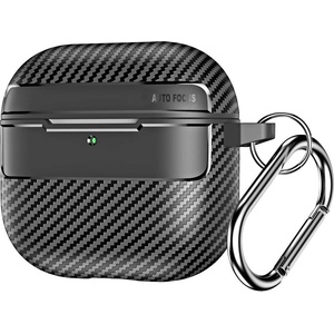 Techsuit Калъф за AirPods 4 - CarbonFiber - черен (KF2341011)