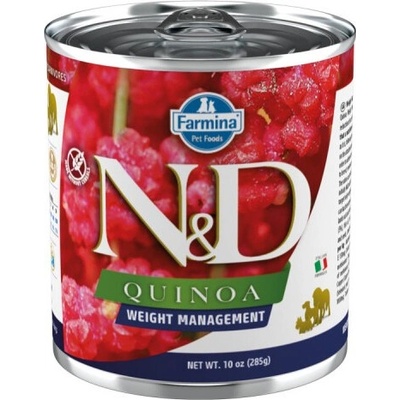 N&D dog Quinoa weight management 285 g