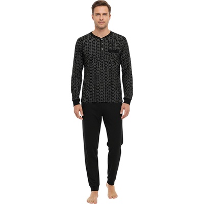 Gianvaglia Мъжка пижама Gianvaglia многоцветна (2501/black) Gianvaglia | Cheren Mnogotsveten | МЪЖЕ | M