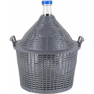 Demižón Strend Pro Cada Inco, 20 lit. skleněný demižón na víno a kořalku, plastový kryt ST221886