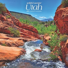 Utah Wild & Scenic 12 X 24 Inch Monthly Square Wall Plastic-Free 2025