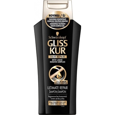 Schwarzkopf Gliss Kur Kur Ultimate Repair regenerační šampón na vlasy 400 ml