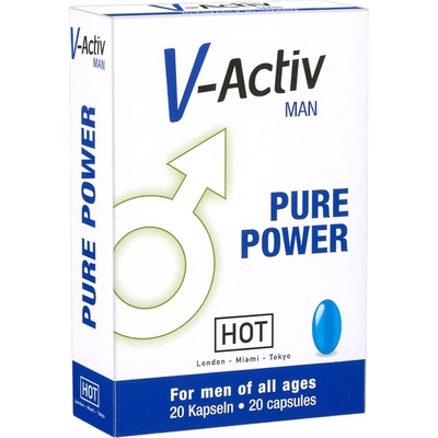 HOT - V-Active - хранителна добавка капсули за мъже (20 бр. )