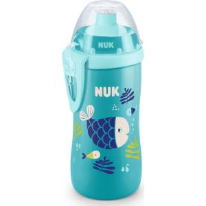 Nuk Шише с клапа Nuk Junior Cup - Chameleon, 300 ml, за момче (10255576) - ozone