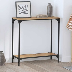vidaXL Конзолна маса дъб артизан 75 x 30.5 x 75 см Инженерна дървесина (883520)
