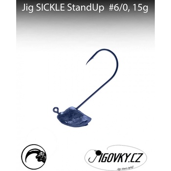 JigovkyCZ Jigová hlava Sickle StandUP vel.6 15g 5 ks