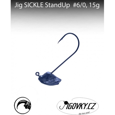 JigovkyCZ Jigová hlava Sickle StandUP vel.6 15g 5 ks