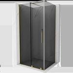 Mexen Velar плъзгаща се душ кабина 100 x 90 см, графит, злато - 871-100-090-41-50 (871-100-090-41-50)