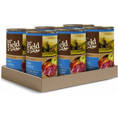Sam's Field Adult True Meat Lamb & Apple 6 x 400 g