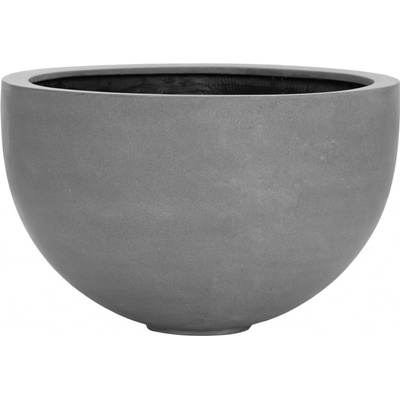 PotteryPots Kvetináč Bowl, sivý 28 x 45 cm