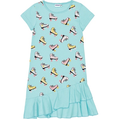 Winkiki dievčenské šaty WJG 91403 mentolová tyrkysová