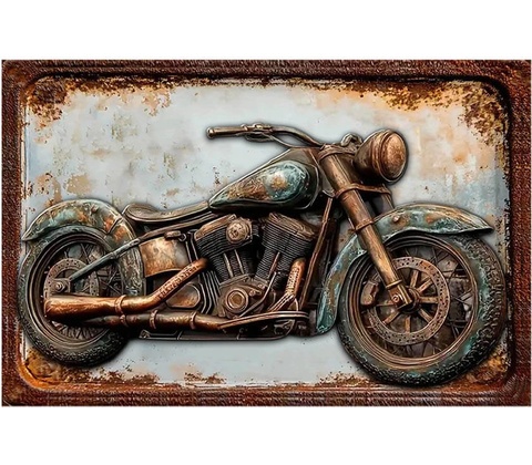 Ceduľa Motobike old