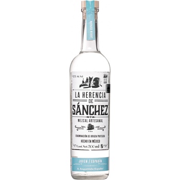 La Herencia de Sánchez Mezcal Artesanal 42% 0,7 l (čistá fľaša)