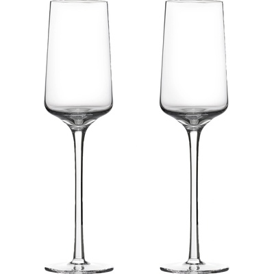 Zone Чаша за шампанско ROCKS 210 мл, комплект от 2 бр. , прозрачен, стъкло, Зона Дания (ZO24441)