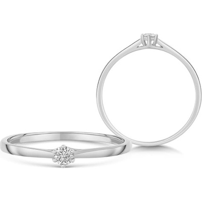 Sofia Diamonds zlatý zásnubný prsteň s diamantom UDRG47928W H I1