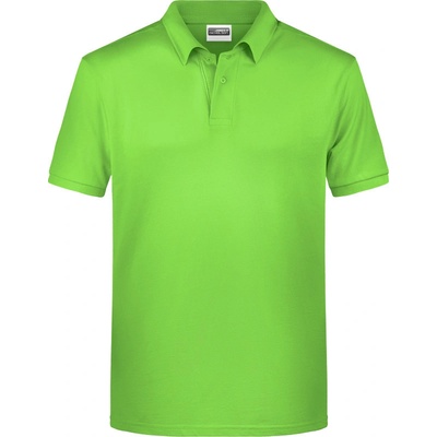 James & Nicholson polokošile JN 8010 bio bavlna krátký rukáv pánská Cot-02801004201 zelená lime
