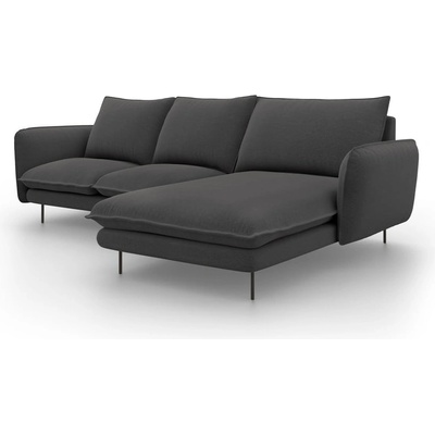 Cosmopolitan Design Тъмносив ъглов диван , десен ъгъл Vienna - Cosmopolitan Design (COS_RC_52_F1_VIENNA4)